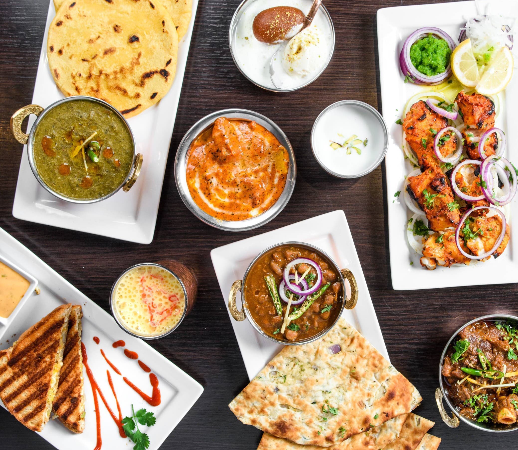 Restaurant hero background showcasing our signature dishes